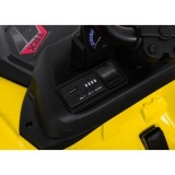 JOKO Elektrická Štvorkolka TX ATV 4x4, 6 kolesové, penové kolesá, kožené sedadlo, Lopatka, nosnosť 40kg, žlté