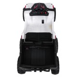 JOKO Elektrická Štvorkolka TX ATV 4x4, 6 kolesové, penové kolesá, kožené sedadlo, Lopatka, nosnosť 40kg, biela
