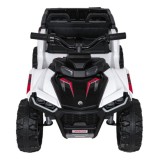 JOKO Elektrická Štvorkolka TX ATV 4x4, 6 kolesové, penové kolesá, kožené sedadlo, Lopatka, nosnosť 40kg, biela