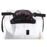 JOKO Elektrická Štvorkolka TX ATV 4x4, 6 kolesové, penové kolesá, kožené sedadlo, Lopatka, nosnosť 40kg, biela