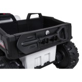 JOKO Elektrická Štvorkolka TX ATV 4x4, 6 kolesové, penové kolesá, kožené sedadlo, Lopatka, nosnosť 40kg, biela