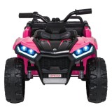 JOKO Elektrická Štvorkolka TX ATV 4x4, 6 kolesové, penové kolesá, kožené sedadlo, Lopatka, nosnosť 40kg, ružové