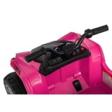 JOKO Elektrická Štvorkolka TX ATV 4x4, 6 kolesové, penové kolesá, kožené sedadlo, Lopatka, nosnosť 40kg, ružové