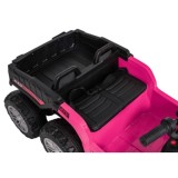 JOKO Elektrická Štvorkolka TX ATV 4x4, 6 kolesové, penové kolesá, kožené sedadlo, Lopatka, nosnosť 40kg, ružové