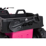 JOKO Elektrická Štvorkolka TX ATV 4x4, 6 kolesové, penové kolesá, kožené sedadlo, Lopatka, nosnosť 40kg, ružové