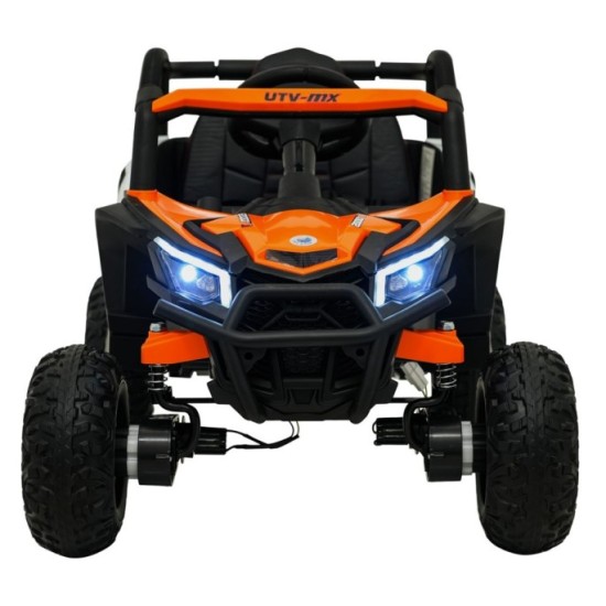 JOKO Elektrické Autíčko Buggy Madman UTV-MX 4x4, penové kolesá, kožené sedadlo, biela