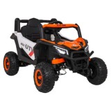 JOKO Elektrické Autíčko Buggy Madman UTV-MX 4x4, penové kolesá, kožené sedadlo, biela