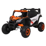 JOKO Elektrické Autíčko Buggy Madman UTV-MX 4x4, penové kolesá, kožené sedadlo, biela