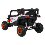 JOKO Elektrické Autíčko Buggy Madman UTV-MX 4x4, penové kolesá, kožené sedadlo, biela