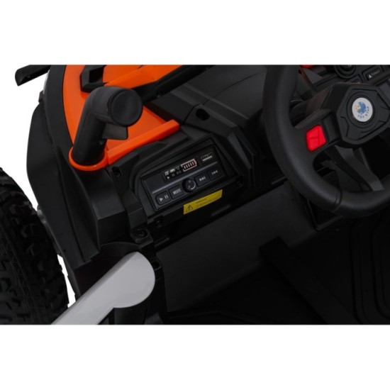 JOKO Elektrické Autíčko Buggy Madman UTV-MX 4x4, penové kolesá, kožené sedadlo, biela