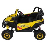 JOKO Elektrické Autíčko Buggy Madman UTV-MX 4x4, penové kolesá, kožené sedadlo, žlté