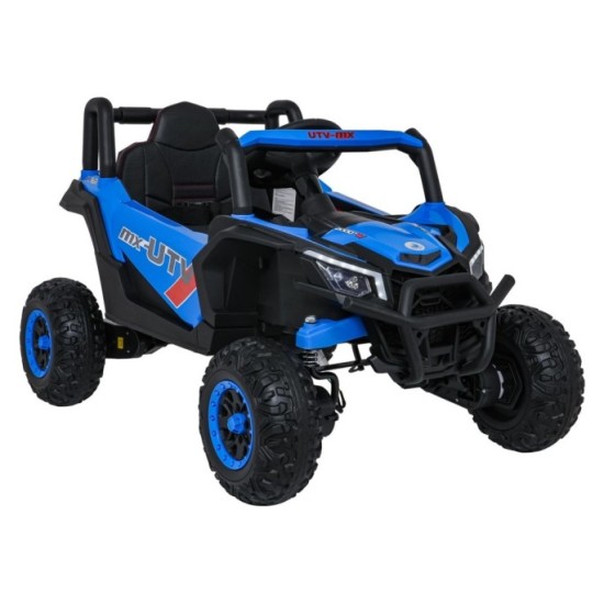 JOKO Elektrické Autíčko Buggy Madman UTV-MX 4x4, penové kolesá, kožené sedadlo, modré