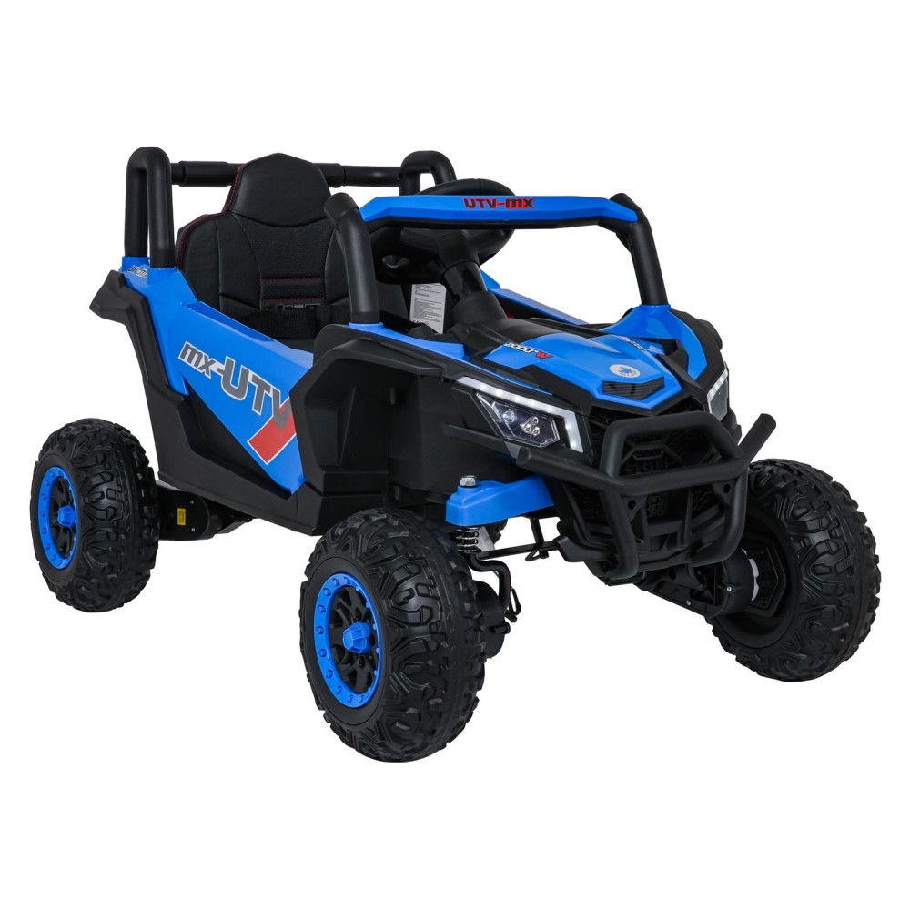JOKO Elektrické Autíčko Buggy Madman UTV-MX 4x4, penové kolesá, kožené sedadlo, modré