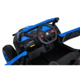 JOKO Elektrické Autíčko Buggy Madman UTV-MX 4x4, penové kolesá, kožené sedadlo, modré