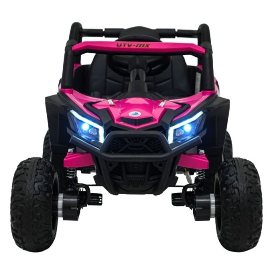JOKO Elektrické Autíčko Buggy Madman UTV-MX 4x4, penové kolesá, kožené sedadlo, ružové