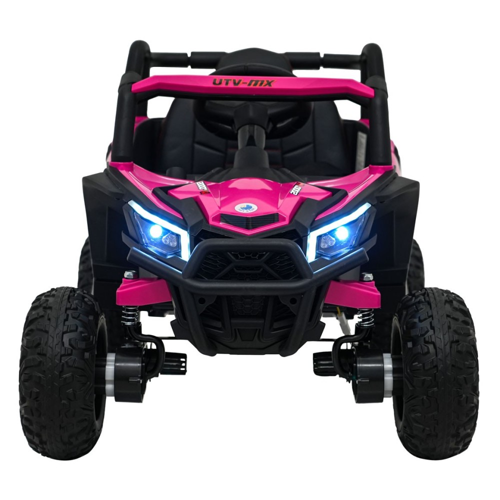 JOKO Elektrické Autíčko Buggy Madman UTV-MX 4x4, penové kolesá, kožené sedadlo, ružové