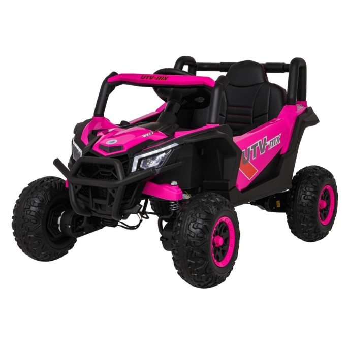 JOKO Elektrické Autíčko Buggy Madman UTV-MX 4x4, penové kolesá, kožené sedadlo, ružové
