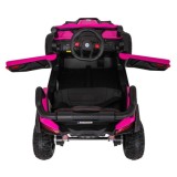 JOKO Elektrické Autíčko Buggy Madman UTV-MX 4x4, penové kolesá, kožené sedadlo, ružové