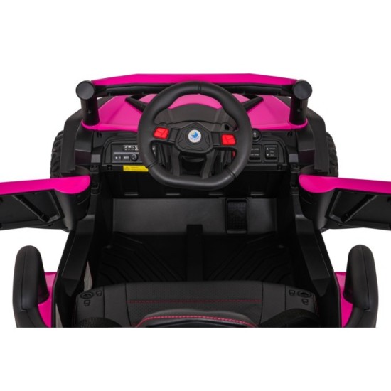 JOKO Elektrické Autíčko Buggy Madman UTV-MX 4x4, penové kolesá, kožené sedadlo, ružové