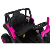 JOKO Elektrické Autíčko Buggy Madman UTV-MX 4x4, penové kolesá, kožené sedadlo, ružové