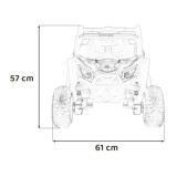 JOKO Elektrické Autíčko Buggy Madman UTV-MX 4x4, penové kolesá, kožené sedadlo, ružové
