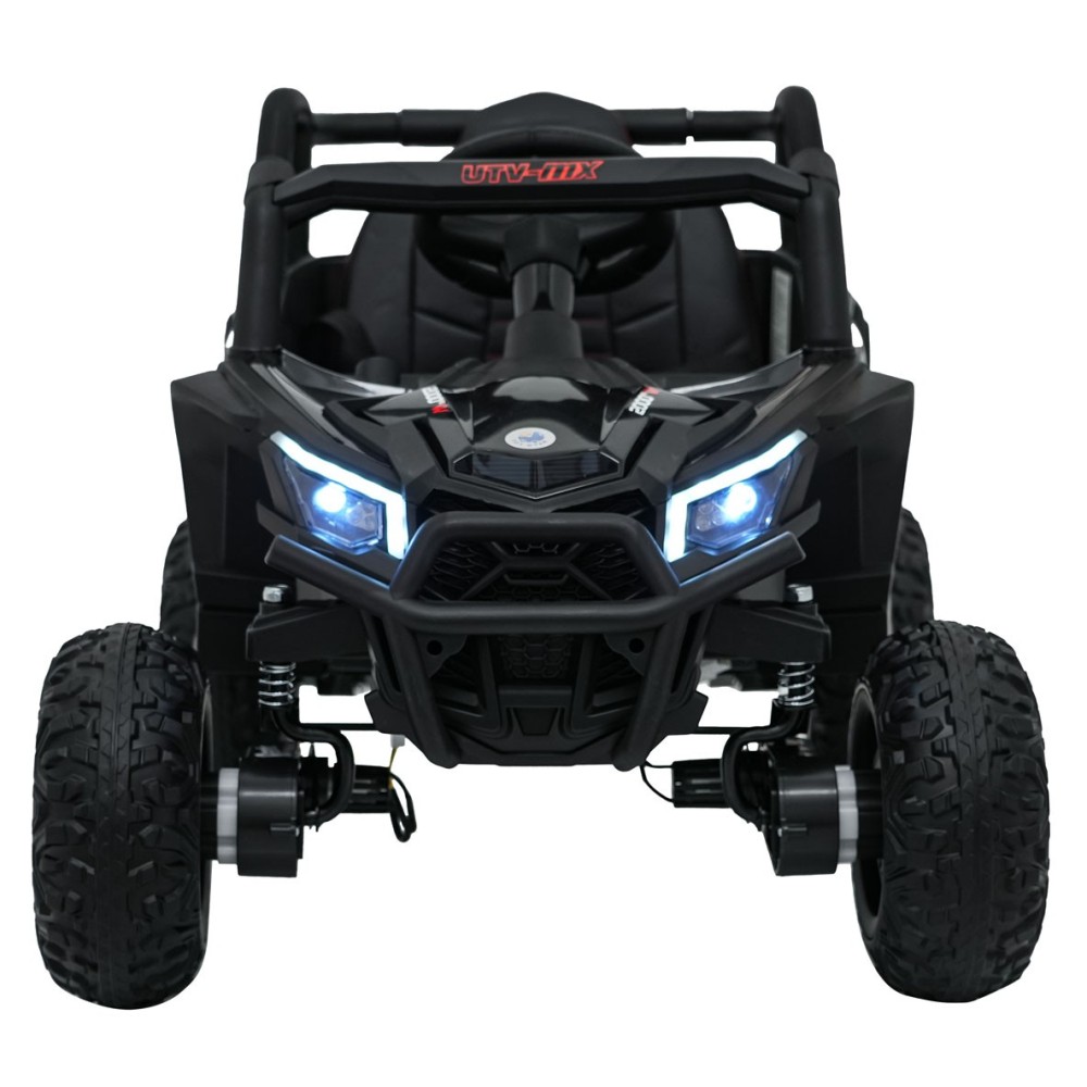 JOKO Elektrické Autíčko Buggy Madman UTV-MX 4x4, penové kolesá, kožené sedadlo, čierne