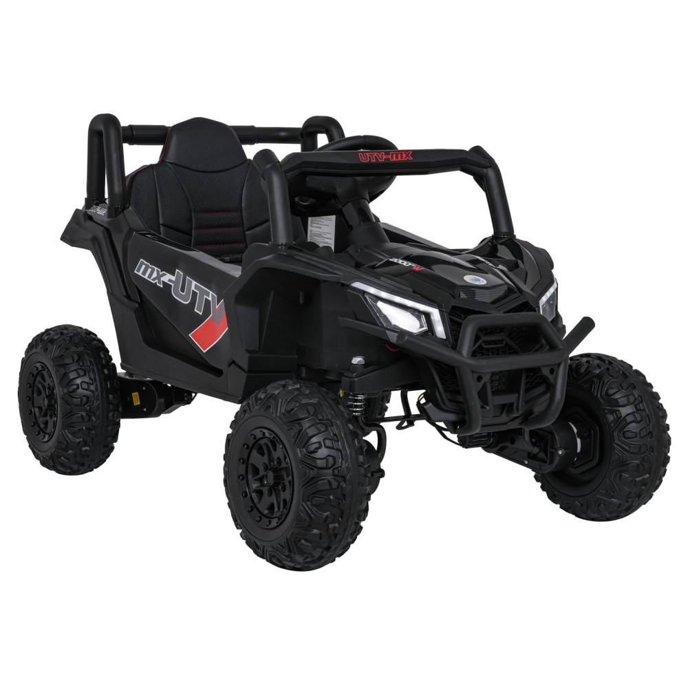 JOKO Elektrické Autíčko Buggy Madman UTV-MX 4x4, penové kolesá, kožené sedadlo, čierne