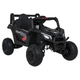 JOKO Elektrické Autíčko Buggy Madman UTV-MX 4x4, penové kolesá, kožené sedadlo, čierne