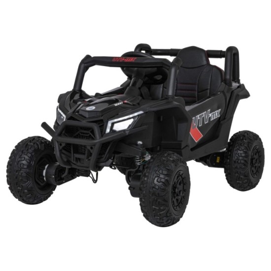 JOKO Elektrické Autíčko Buggy Madman UTV-MX 4x4, penové kolesá, kožené sedadlo, čierne