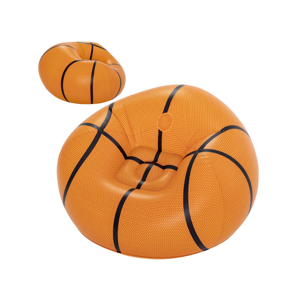Bestway 75103 Nafukovacie kreslo Basketbalová lopta Beanless, oranžové