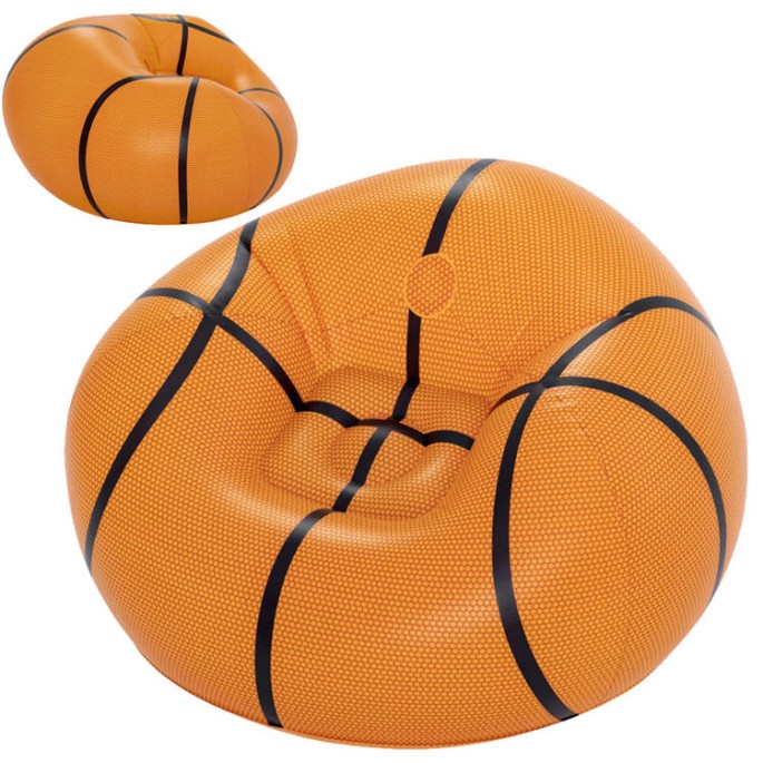 Bestway 75103 Nafukovacie kreslo Basketbalová lopta Beanless, oranžové