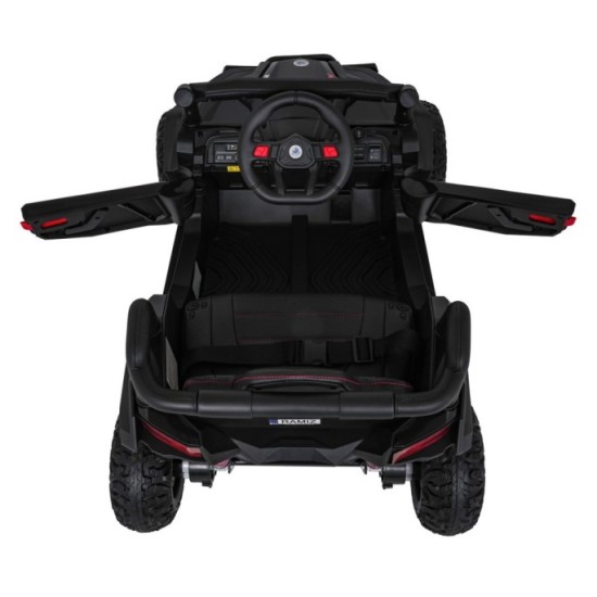 JOKO Elektrické Autíčko Buggy Madman UTV-MX 4x4, penové kolesá, kožené sedadlo, čierne