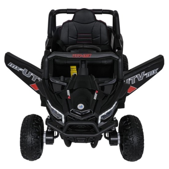 JOKO Elektrické Autíčko Buggy Madman UTV-MX 4x4, penové kolesá, kožené sedadlo, čierne