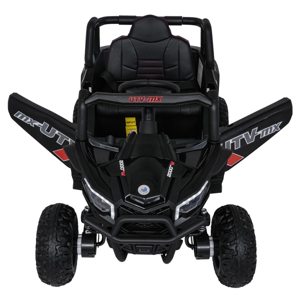 JOKO Elektrické Autíčko Buggy Madman UTV-MX 4x4, penové kolesá, kožené sedadlo, čierne