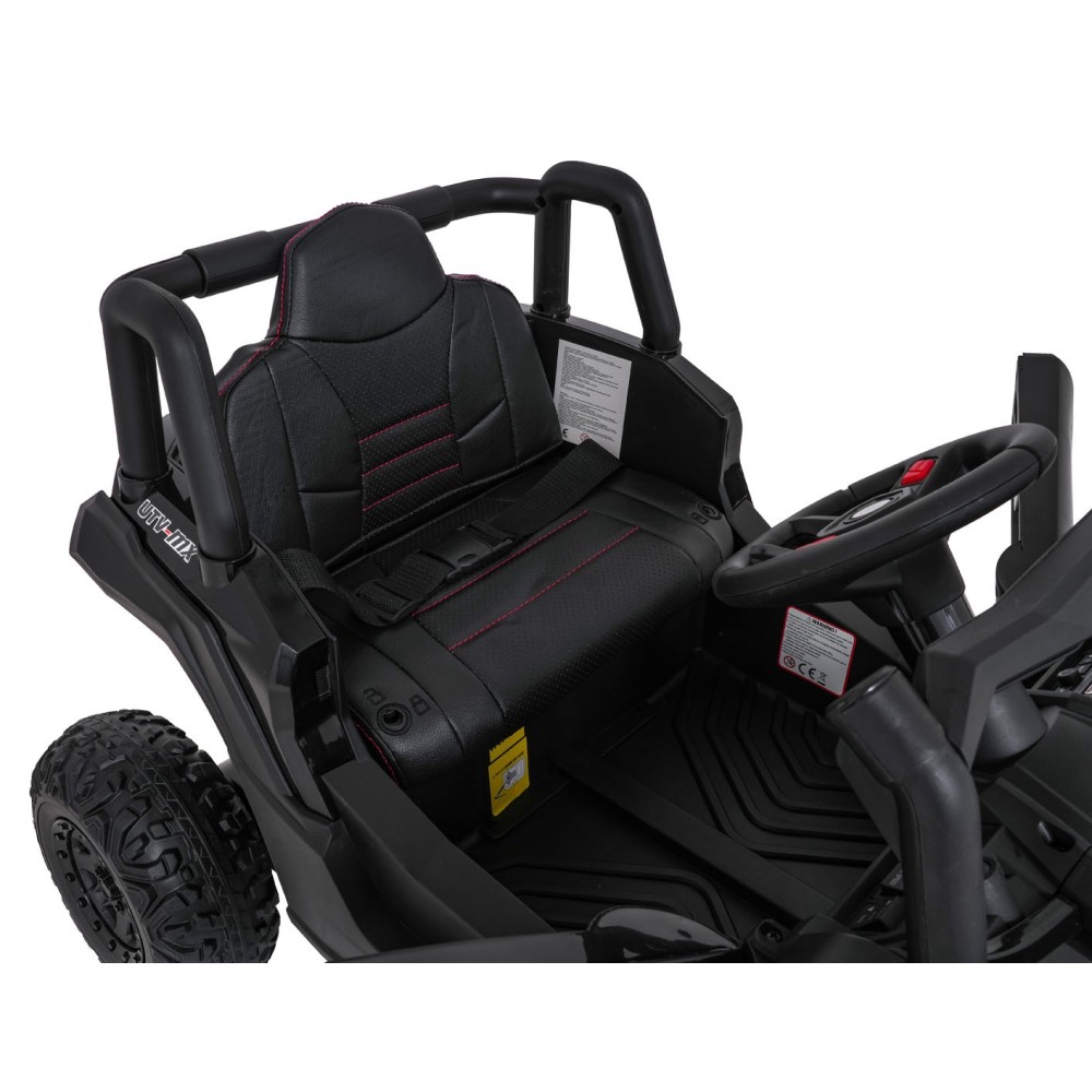 JOKO Elektrické Autíčko Buggy Madman UTV-MX 4x4, penové kolesá, kožené sedadlo, čierne