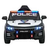 JOKO Elektrické autíčko Polícia 911 4x4, penové kolesá, kožené sedadlo,