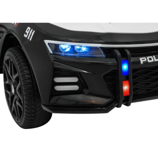 JOKO Elektrické autíčko Polícia 911 4x4, penové kolesá, kožené sedadlo,