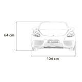 JOKO Veľké Elektrické autíčko Perfecta, Lakované, nafukovacie kolesá, Rýchlosť 15km/h, Dvojmiestne kožené sedadlo, Bezkartáčový 