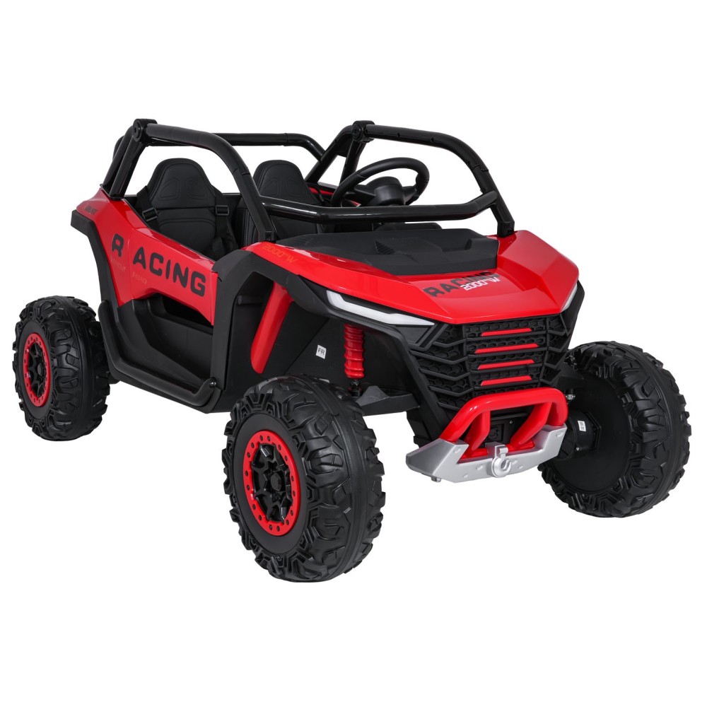 JOKO Elektrické autíčko Buggy RACING Road 2000 4x4, 4x120W, 24V, kožené sedadlo, penové kolesá, červené