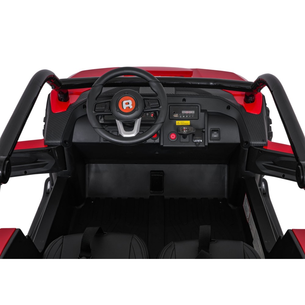 JOKO Elektrické autíčko Buggy RACING Road 2000 4x4, 4x120W, 24V, kožené sedadlo, penové kolesá, červené