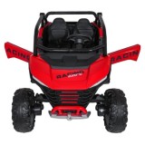 JOKO Elektrické autíčko Buggy RACING Road 2000 4x4, 4x120W, 24V, kožené sedadlo, penové kolesá, červené