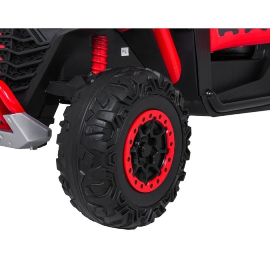 JOKO Elektrické autíčko Buggy RACING Road 2000 4x4, 4x120W, 24V, kožené sedadlo, penové kolesá, červené