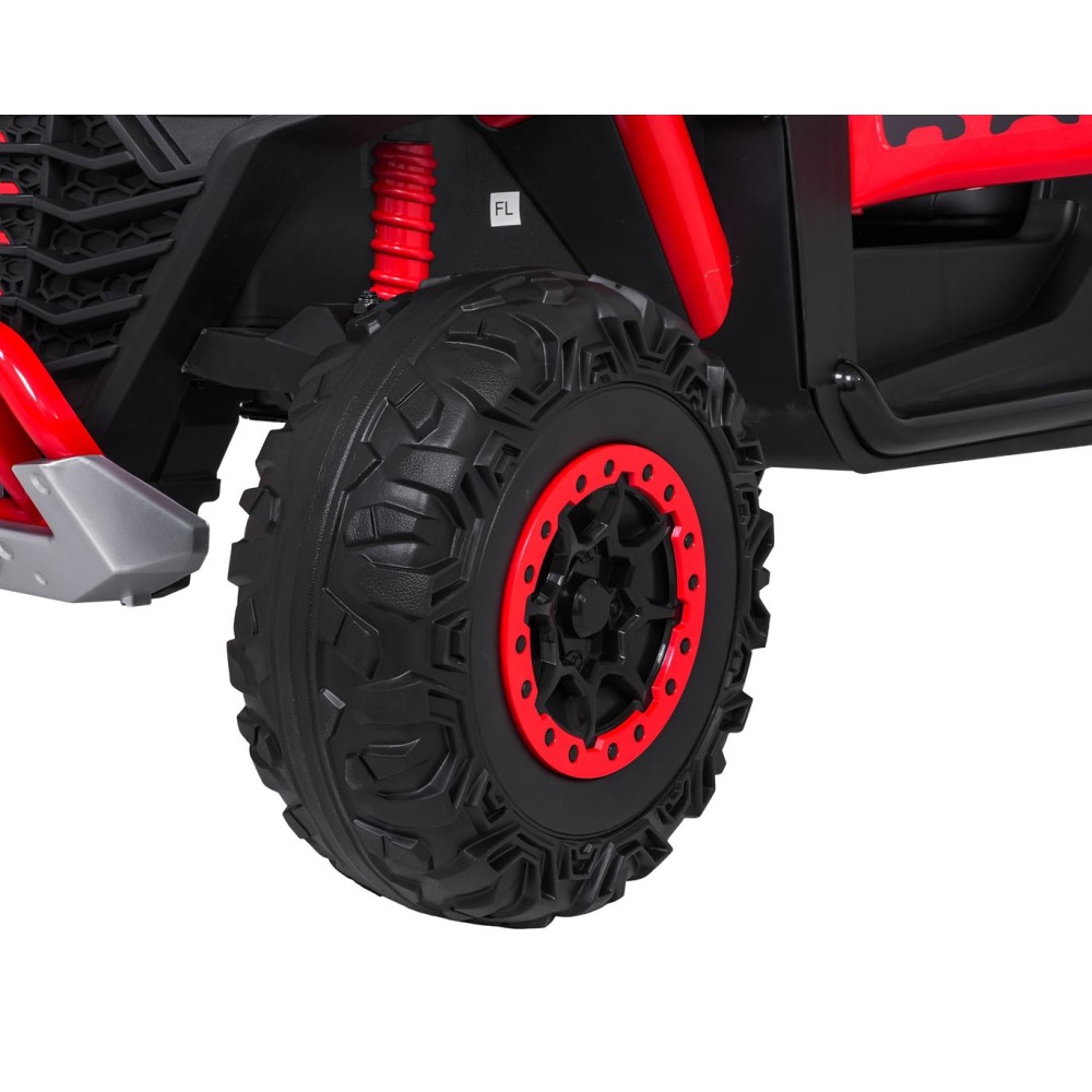 JOKO Elektrické autíčko Buggy RACING Road 2000 4x4, 4x120W, 24V, kožené sedadlo, penové kolesá, červené