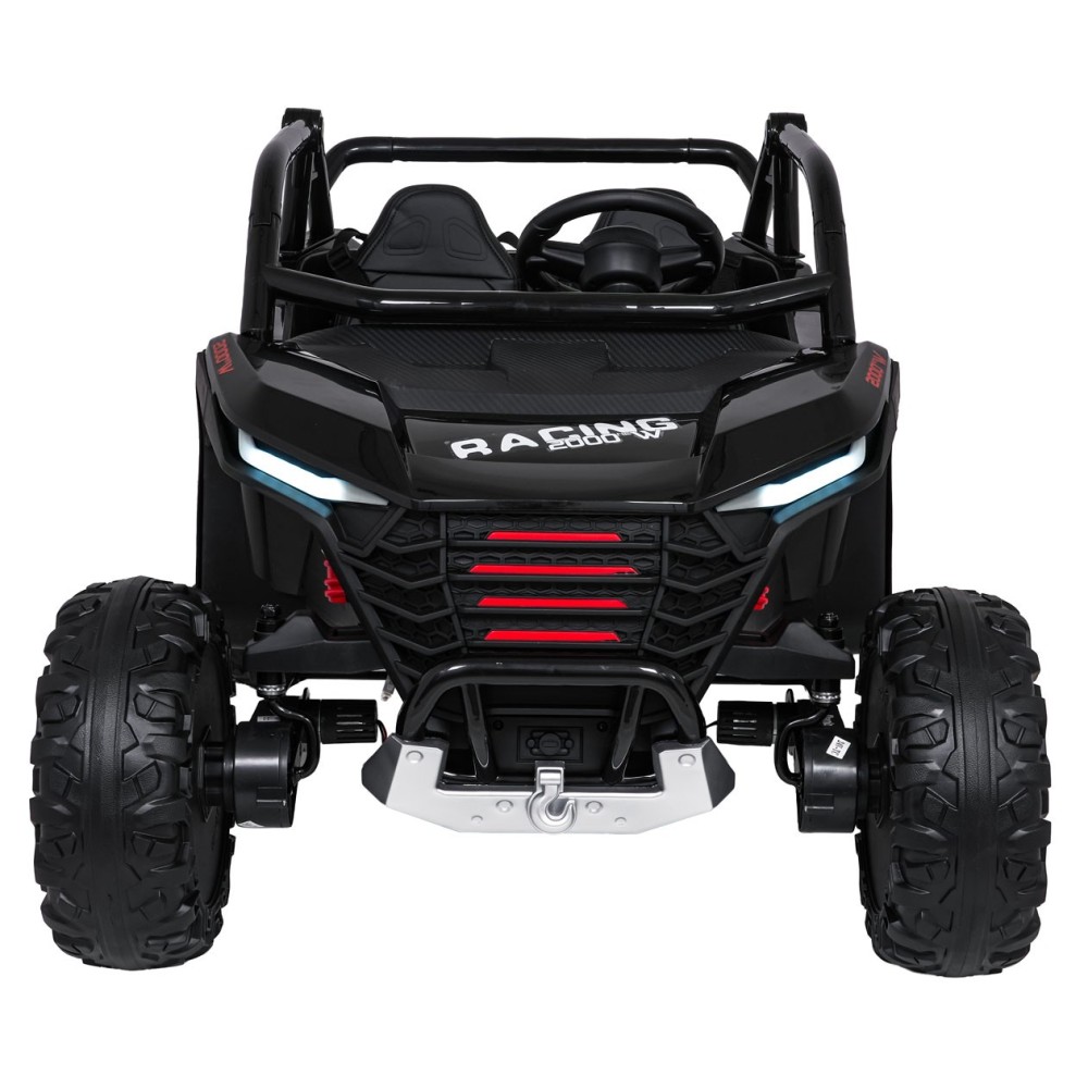 JOKO Elektrické autíčko Buggy RACING Road 2000 4x4, 4x120W, 24V, kožené sedadlo, penové kolesá, čierne