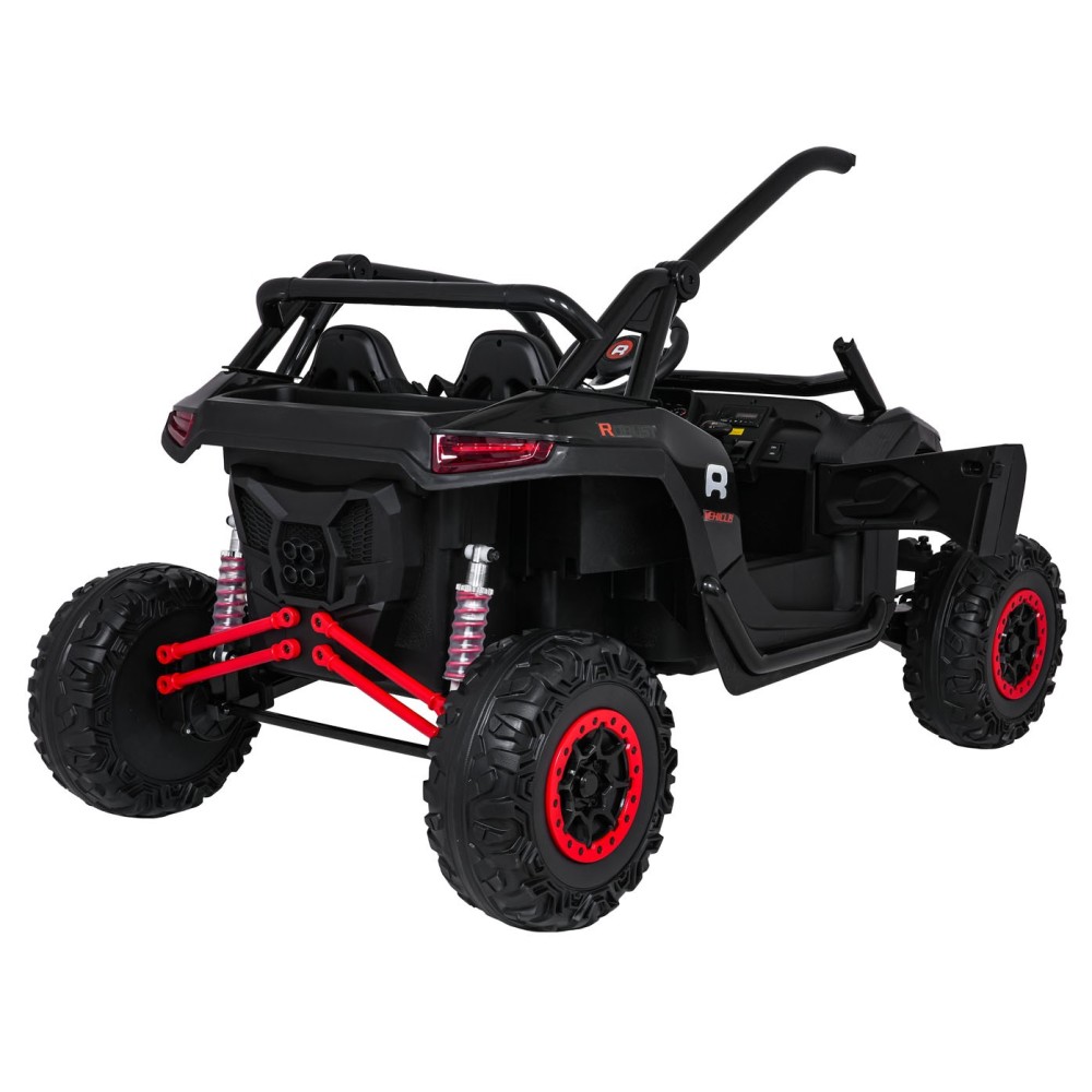 JOKO Elektrické autíčko Buggy RACING Road 2000 4x4, 4x120W, 24V, kožené sedadlo, penové kolesá, čierne