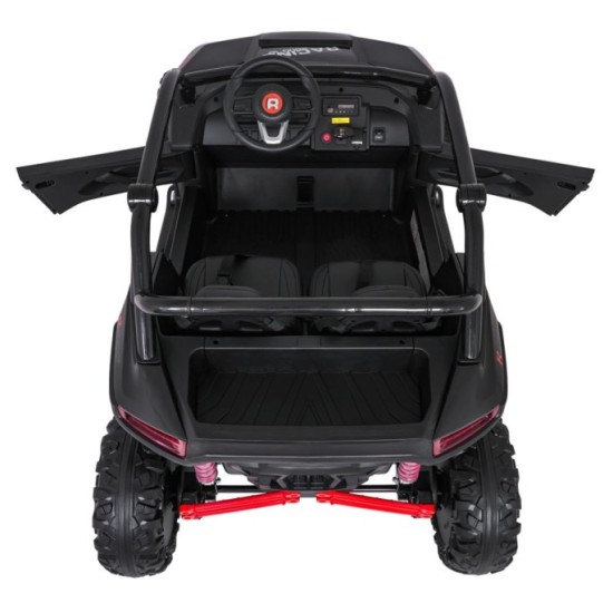 JOKO Elektrické autíčko Buggy RACING Road 2000 4x4, 4x120W, 24V, kožené sedadlo, penové kolesá, čierne