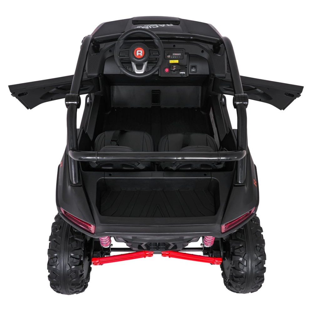 JOKO Elektrické autíčko Buggy RACING Road 2000 4x4, 4x120W, 24V, kožené sedadlo, penové kolesá, čierne