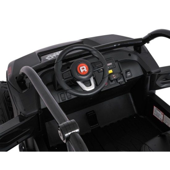 JOKO Elektrické autíčko Buggy RACING Road 2000 4x4, 4x120W, 24V, kožené sedadlo, penové kolesá, čierne