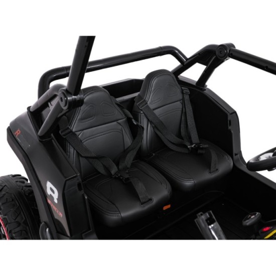JOKO Elektrické autíčko Buggy RACING Road 2000 4x4, 4x120W, 24V, kožené sedadlo, penové kolesá, čierne