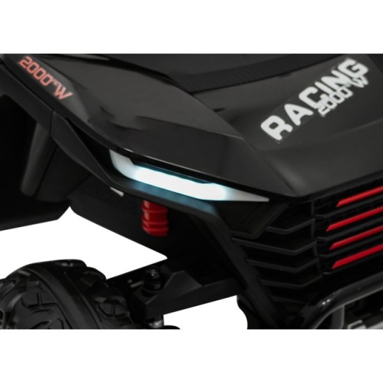 JOKO Elektrické autíčko Buggy RACING Road 2000 4x4, 4x120W, 24V, kožené sedadlo, penové kolesá, čierne
